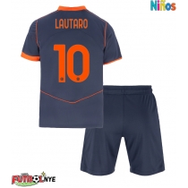 Camiseta Inter Milan Lautaro Martinez #10 Tercera Equipación para niños 2025-26 manga corta (+ pantalones cortos)